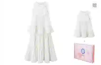 东鲸岁时记 海边度假风挂脖拉链上衣下裙套装无袖连衣裙 女款 白色