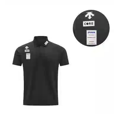 DESCENTE TRAINING logoPolo BK-