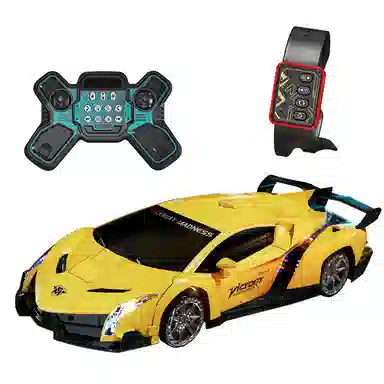 益米 四驱漂移汽车 变形机器人 炫酷声光喷雾 遥控玩具