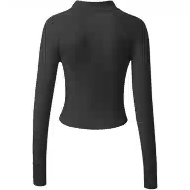 御茶家 简约纯色立领无帽收腰显瘦修身运动舒适透气徒步防紫外线户外休闲外套防晒服 女款