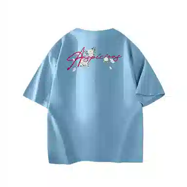 MJ STYLE Vintage Embroidered Logo T-Shirt