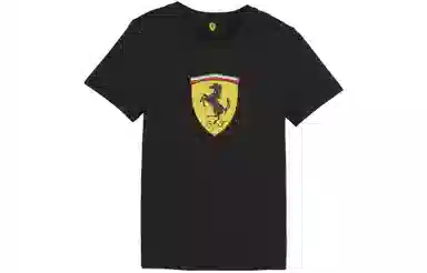 PUMA Ferrari Race Big Shield Tee Black