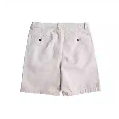 实年服工 单件手作系列 重磅水洗宽松纯色休闲透气五分工装短裤 男款