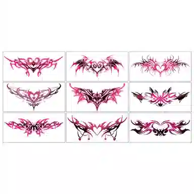 馨枕居  魅魔纹身贴 腹胸部情侣情趣纯欲