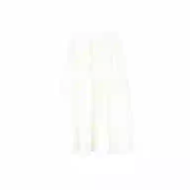 木清清 纯色高腰合身休闲长裙 女款 杏色