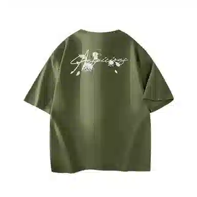 MJ STYLE Vintage Embroidered Logo T-Shirt