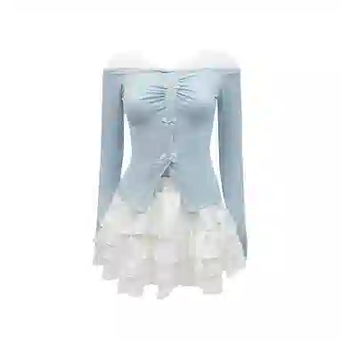 桴生 设计感拼接网纱蛋糕裙装系列制服 女款