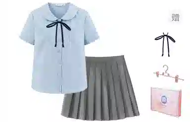 东鲸岁时记 设计感小众高级感减龄洋气短袖衬衫 女款