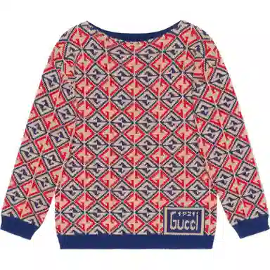 GUCCI 1921 Series Blue Wool Sweater