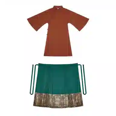 楼中阁织造司原创明制汉服仿妆花织金马面裙上衣搭配秋冬加绒长袄