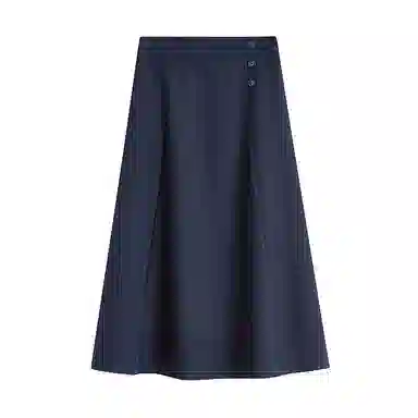 茵曼 中长款中腰宽松休闲长裙 女款