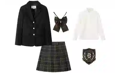 东鲸岁时记 纯色三粒扣西装外套制服套装 女款