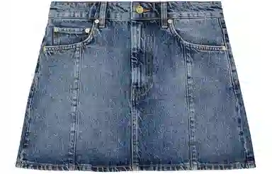 GANNI SS24 Washed Denim Skirt