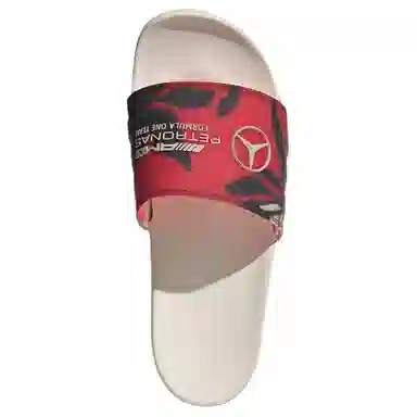 Mercedes AMG Petronas x adidas Adilette Comfort Slides Gem Red