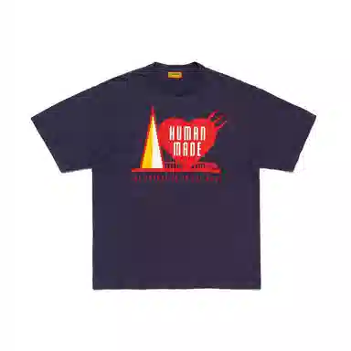 HUMAN MADE SS25 Heart Flocked Tee