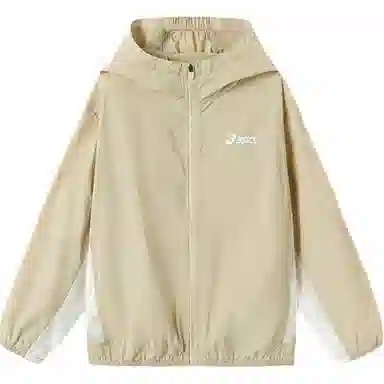Asics Performance Jacket Hooded Sun Protection Beige Youth