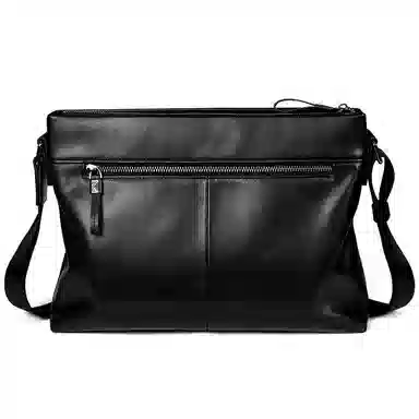 PABOJOE Business Leather Messenger Bag Black