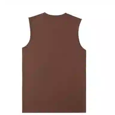 巴塞罗那足球俱乐部 重磅纯棉男士高端精梳棉篮球服加大码无袖背心 男女同款