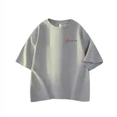 MJ STYLE Vintage Embroidered Logo T-Shirt