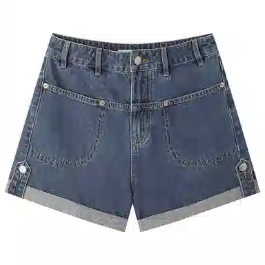太平鸟 笑脸牛仔短裤 女款