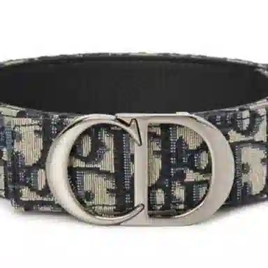 DIOR Letter Double-Sided Smooth Buckle Belt