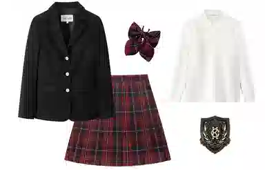 东鲸岁时记 纯色长袖西装外套制服套装 女款