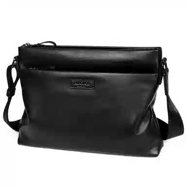 PABOJOE Business Leather Messenger Bag Black