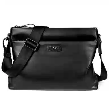 PABOJOE Business Leather Messenger Bag Black