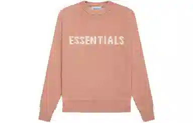 Fear of God Essentials FW21 Kids Knit Pullover Matte Blush Logo