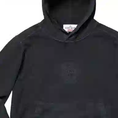 Supreme x Stone Island Hoodie Black