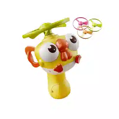 安可托 手拉竹蜻蜓户外运动旋转飞盘 弹射飞碟 玩具