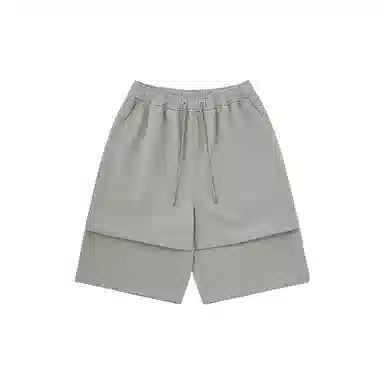 膨胀潮牌 美式潮牌系绳阔腿宽松休闲短裤 男女同款