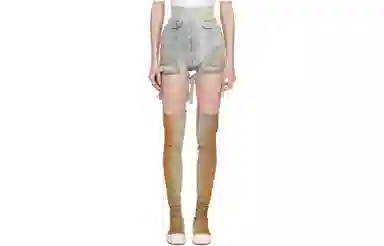 Rick Owens DRKSHDW SS24 Denim Shorts