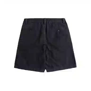 实年服工 单件手作系列 重磅水洗宽松纯色休闲透气五分工装短裤 男款