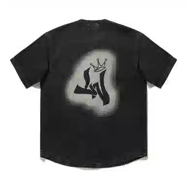 中国李宁 字母单排扣柔软舒适透气百搭短袖牛仔外套 男款 黑色