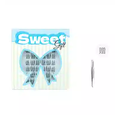 酷乐丝 不规则泰妆 假睫毛 交叉款分段式 凌乱上镜感 根根分明的效果 透明梗 上眼无压迫 懒人睫毛 新手的化妆工具