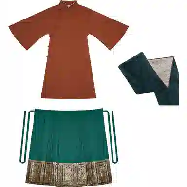 楼中阁织造司原创明制汉服仿妆花织金马面裙上衣搭配秋冬加绒长袄