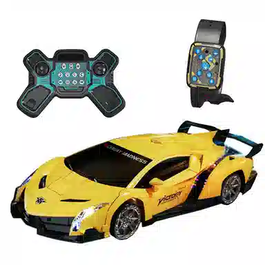 益米 四驱漂移汽车 变形机器人 炫酷声光喷雾 遥控玩具