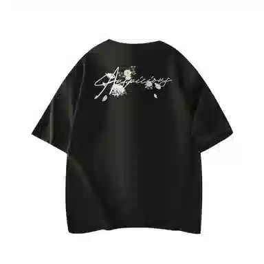 MJ STYLE Vintage Embroidered Logo T-Shirt