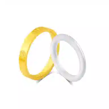 【S999足银|高品质|免费刻字】 金师傅 钻纹白月光玉石指环 时尚韩系简约气质清冷百搭 小众轻奢设计高级冷淡风#好运 玉髓 戒指 女款