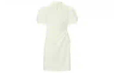 美洋 琼枝挽月裙自带书卷气~琵琶扣短袖提花短裙旗袍 女款