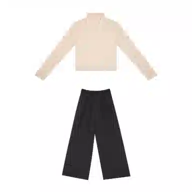 澄悦织造司原创宋制汉服刺绣长褙子曲领套头打底衫改良松紧腰宋裤