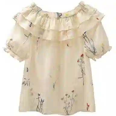 丝柏舍 宽松舒适休闲短袖衬衫 女款