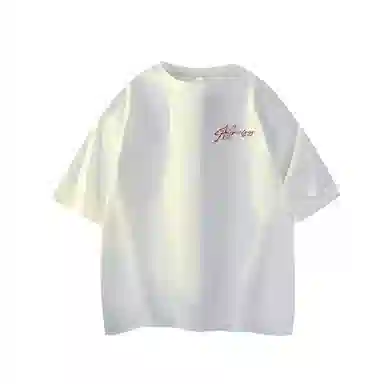 MJ STYLE Vintage Embroidered Logo T-Shirt