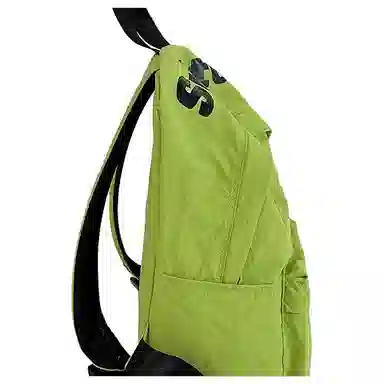 行途 大学生时尚大容量书包高中生旅游轻便大容量电脑背包潮 尼龙 双肩包 男女同款情侣款 黑色/米白色/绿色/桔色/紫色