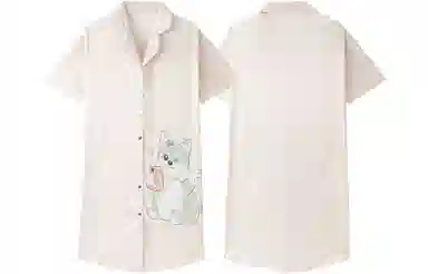 Gongdie Ice Silk Short Sleeve Pajamas