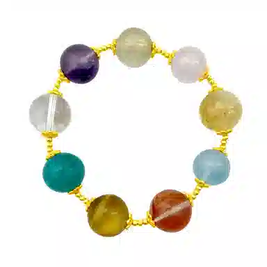 倾爱 吉祥八宝 新中式国潮轻奢风温柔高级感#好运天然 金发晶 手链 女款