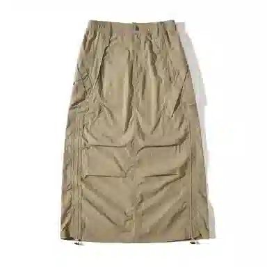 Lanqi Vintage Loose Fish Tail Skirt