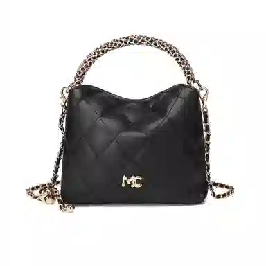 稻草人 时尚百搭精致高颜值小香风菱格包 人造革 单肩斜挎手提包 女款 多色