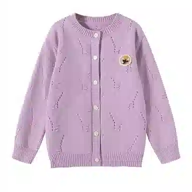 青蛙王子 舒适宽松纯色洋气百搭毛衣 儿童款